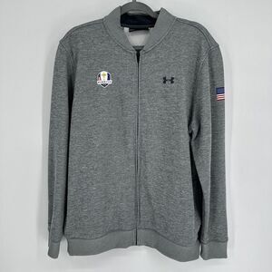 Under Armour Men's 2016 Ryder Cup Golf Performance Grey Bomber Jacket Size Large